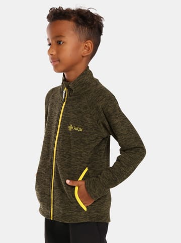 Kilpi Fleece vest "Alacant" olijfgroen/geel