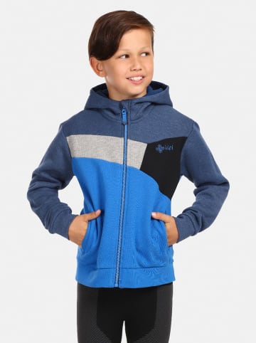 Kilpi Sweatjacke "Preda" in Blau/ Dunkelblau/ Grau