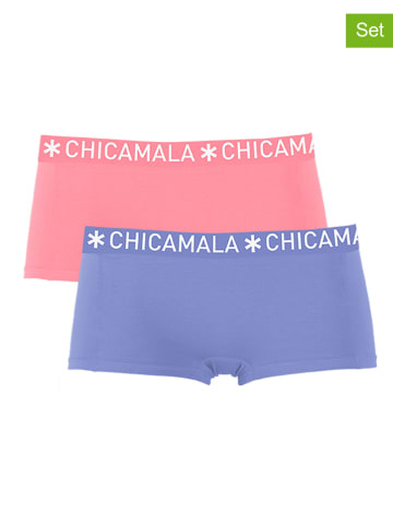 Muchachomalo 2-delige set: boxershorts roze/paars