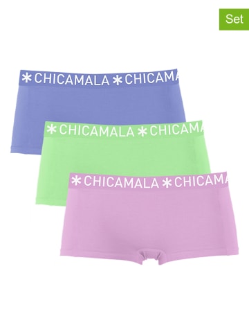 Muchachomalo 3-delige set: boxershorts blauw/groen/lichtroze