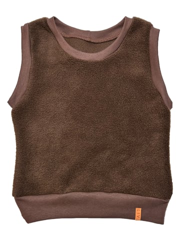 LiVi Fleece-Pullunder "Fleece Brown" in Braun