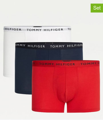 Tommy Hilfiger Bokserki (3 pary) w kolorze czerwono-biało-granatowym