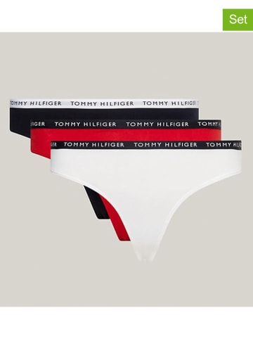 Tommy Hilfiger 3-delige set: strings zwart/rood/wit