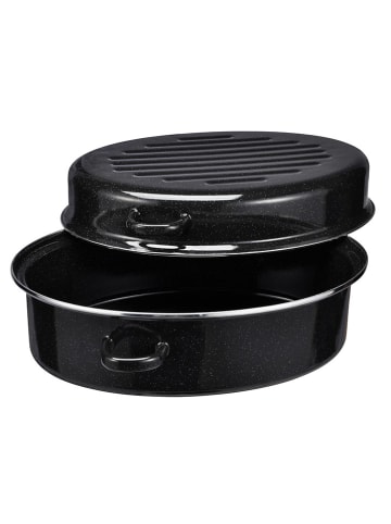 Chefware Bräter in Schwarz - Ø 38 cm
