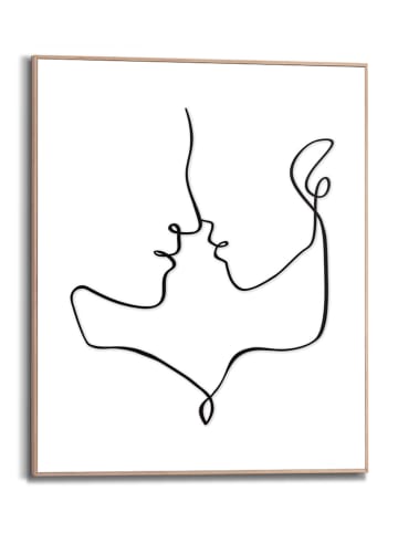 Orangewallz Gerahmter Kunstdruck "Love Couple" - (B)40 x (H)50 cm