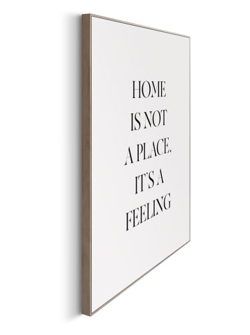 Orangewallz Gerahmter Kunstdruck "Home is a Feeling"