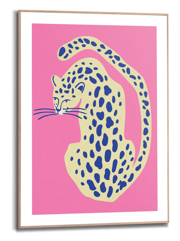 Orangewallz Druk artystyczny "Pink Panther" w ramce - 40 x 50 cm