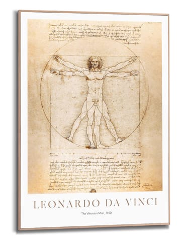 Orangewallz Ingelijste kunstdruk "Da Vinci" - (B)50 x (H)70 cm