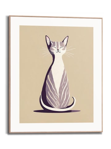 Orangewallz Gerahmter Kunstdruck "Sweet Cat"