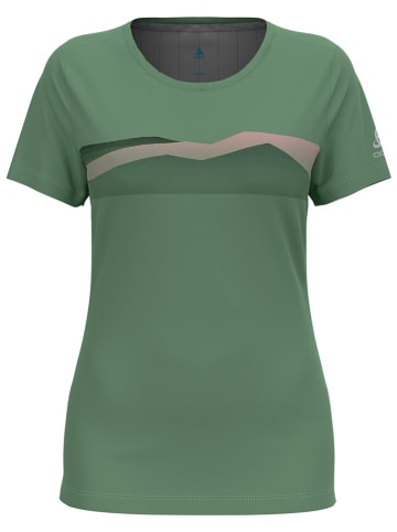 Odlo Koszulka funkcyjna "Ridgeline" w kolorze zielonym