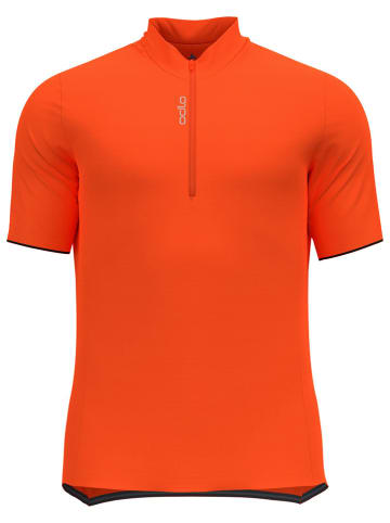 Odlo Koszulka kolarska "Essential" w kolorze pomarańczowym