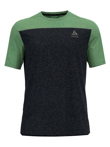 Odlo Koszulka funkcyjna "Alp" w kolorze czarno-zielonym