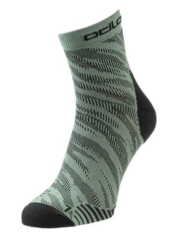Odlo 2-delige set: functionele sokken "Ceramicool Run" kaki