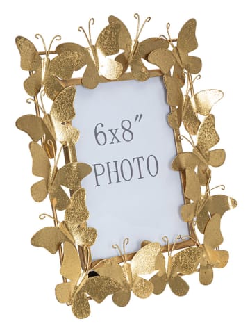Mauro Ferretti Bilderrahmen "Butterfly Glam" in Gold - (B)28 x (H)30 cm
