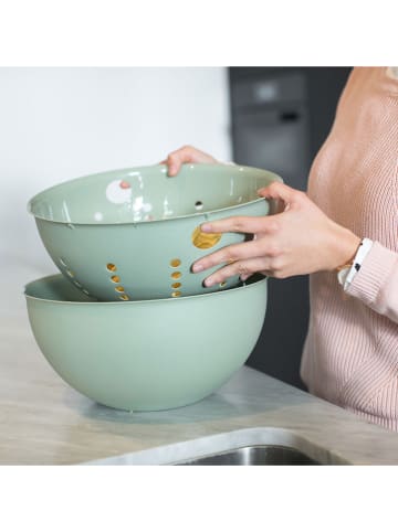 koziol 2-delige set: kommen "Palsby L" groen - 5 l