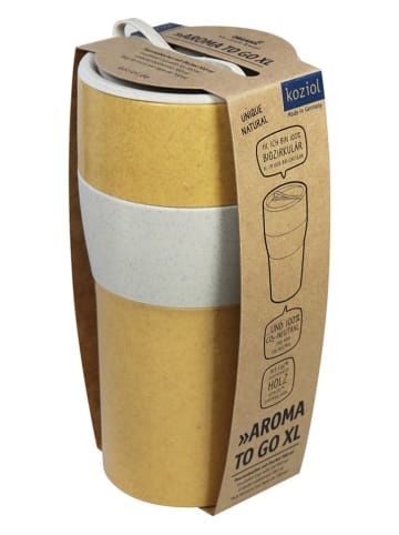 koziol Thermobecher "Aroma To Go XL" in Creme/ Hellbraun - 700 ml