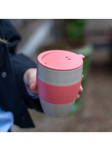 koziol Kubek termiczny "Aroma To Go" w kolorze kremowo-jasnoróżowym - 400 ml