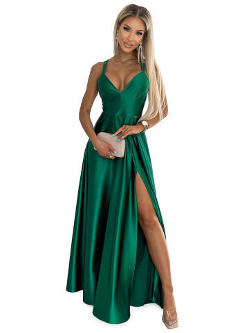 numoco Sukienka w kolorze zielonym
