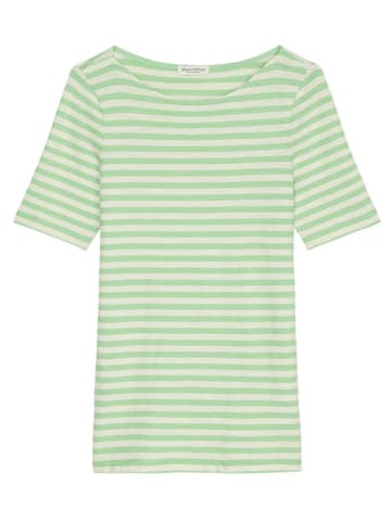 Marc O'Polo Koszulka w kolorze zielono-kremowym