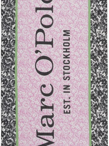 Marc O'Polo Szal w kolorze jasnoróżowo-czarnym - 180 x 70 cm