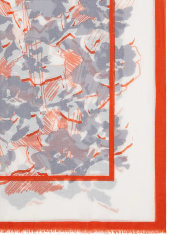 Marc O'Polo Schal in Blau/ Rot/ Creme - (L)184 x (B)72 cm
