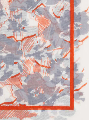 Marc O'Polo Schal in Blau/ Rot/ Creme - (L)184 x (B)72 cm