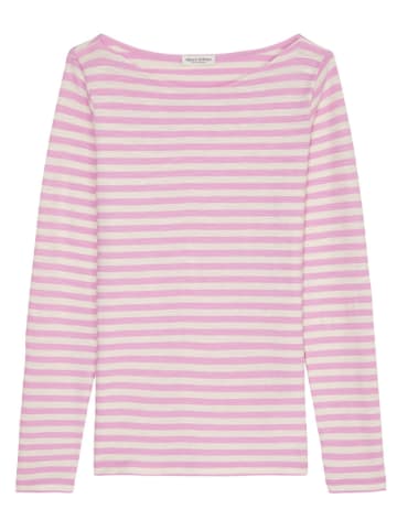 Marc O'Polo Longsleeve in Pink/ Creme