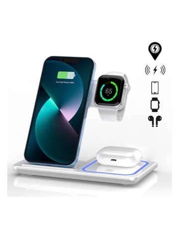 SmartCase Stacja szybkiego ładowania 3w1 w kolorze białym