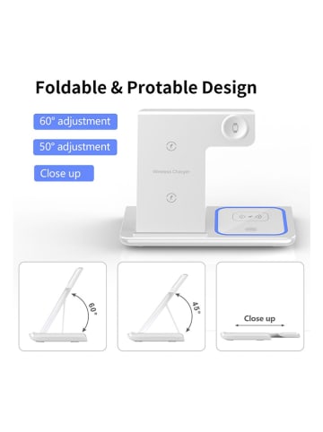 SmartCase Stacja szybkiego ładowania 3w1 w kolorze białym