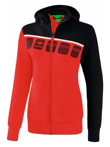 erima Trainingsjacke "5-C" in Rot/ Schwarz