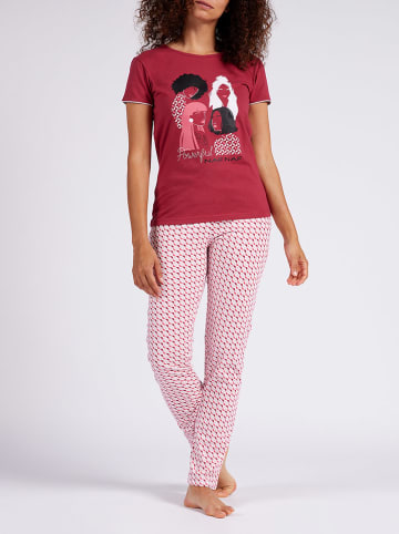 Naf Naf Pyjama in Rot/ Rosa