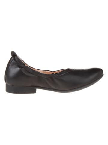 Think! Leder-Ballerinas in Schwarz