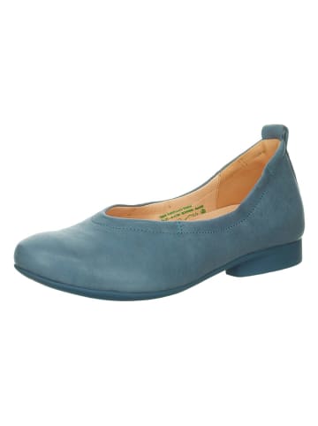 Think! Leder-Ballerinas in Blau