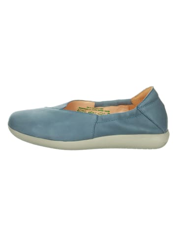 Think! Leder-Ballerinas in Blau