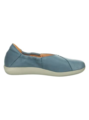 Think! Leder-Ballerinas in Blau