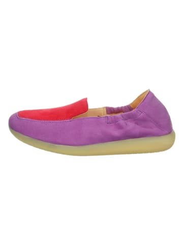 Think! Skórzane slippersy w kolorze fioletowo-czerwonym