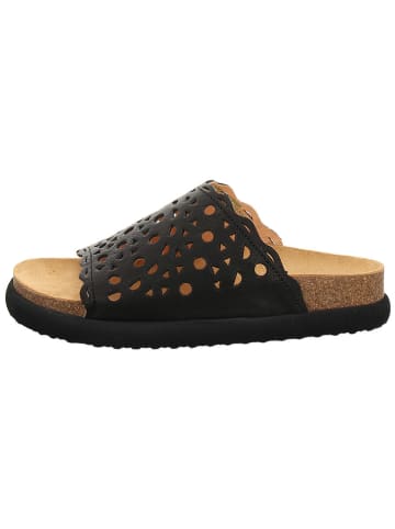 Think! Leren slippers zwart