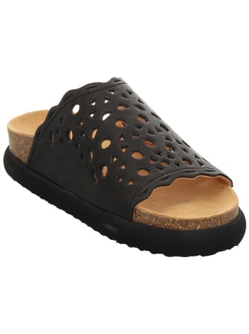 Think! Leren slippers zwart