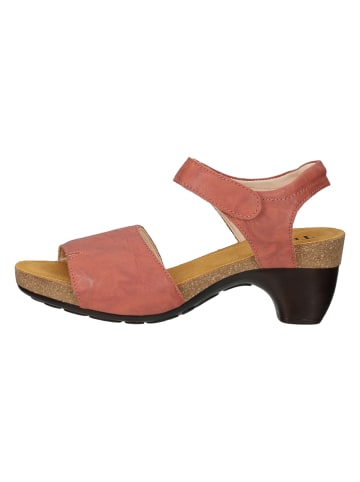 Think! Leder-Sandaletten in Rosa