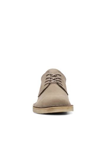 Clarks Leder-Schnürschuhe "Desert London" in Beige