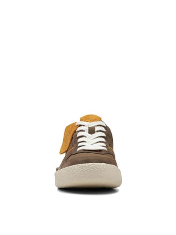 Clarks Leder-Sneakers "CraftCup Court" in Braun