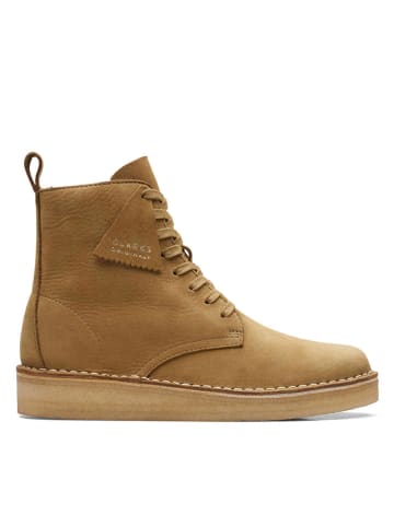 Clarks Leren boots "Desert Coal H Oakmoss" beige