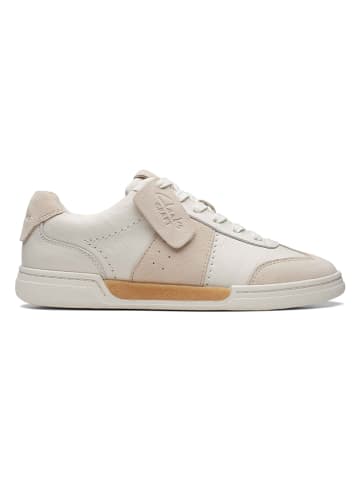 Clarks Leder-Sneakers "CraftMatch"  in Creme/ Beige