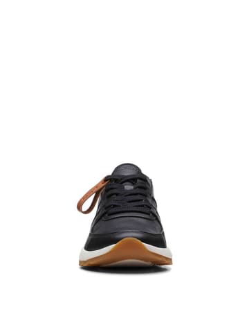 Clarks Skórzane sneakersy "DashLite Run" w kolorze czarno-jasnobrązowym
