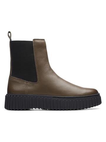 Clarks Leren chelseaboots "Torhill Maple'' bruin