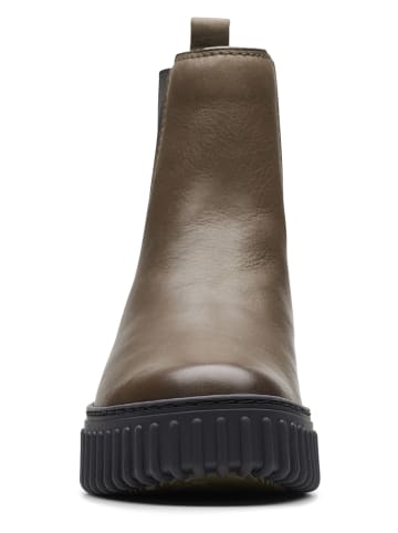 Clarks Skórzane sztyblety ''Torhill Maple'' w kolorze brązowym