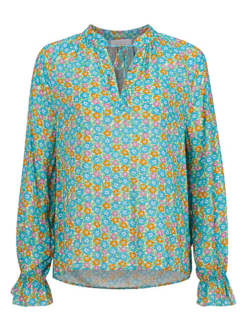 Rich & Royal Blouse turquoise/oranje