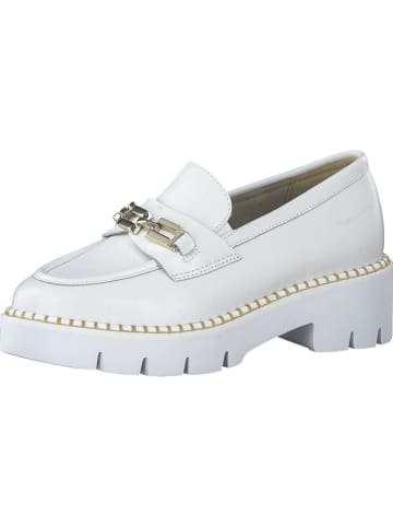 Tamaris Skórzane slippersy w kolorze białym