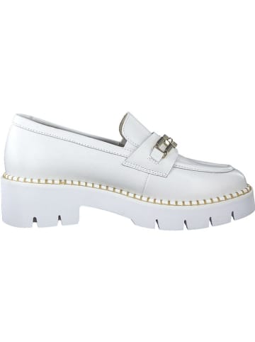 Tamaris Skórzane slippersy w kolorze białym