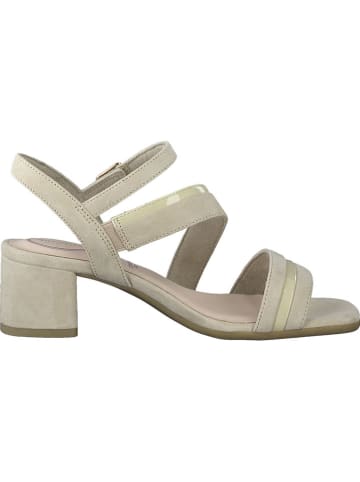Tamaris Leder-Sandaletten in Beige